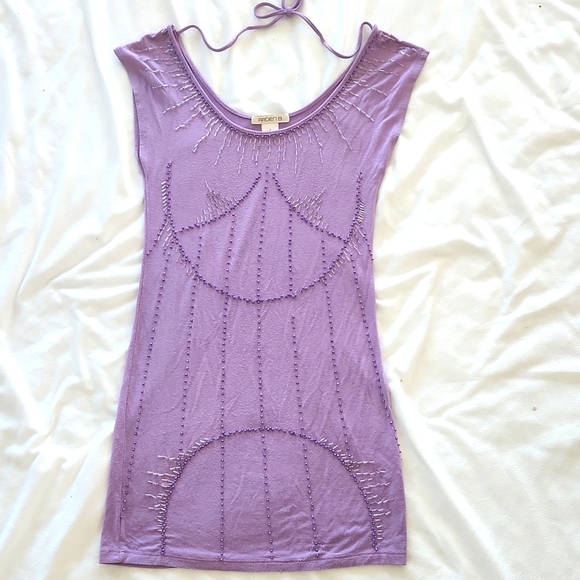 Arden B beaded t shirt dress - Picture 1 of 8